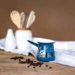 Tygielek emaliowany na 4 kawy, 0,4 l, niebieski, kolekcja Cooking Delight - obrazek 2