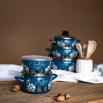 Pojemnik emaliowany z plastikową porkywką 16 cm 1.7 L, niebieski, Cooking Delight - obrazek 2