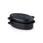 Brytfanna emaliowana 28 cm, czarna, kolekcja Black