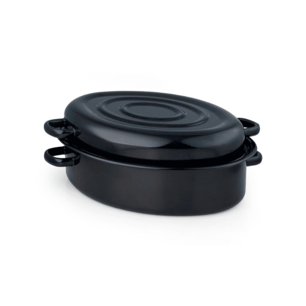 Brytfanna emaliowana 34 cm, czarna, kolekcja Black