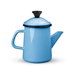 Dzbanek emaliowany do kawy, herbaty 1.4 l, jasnoniebieski