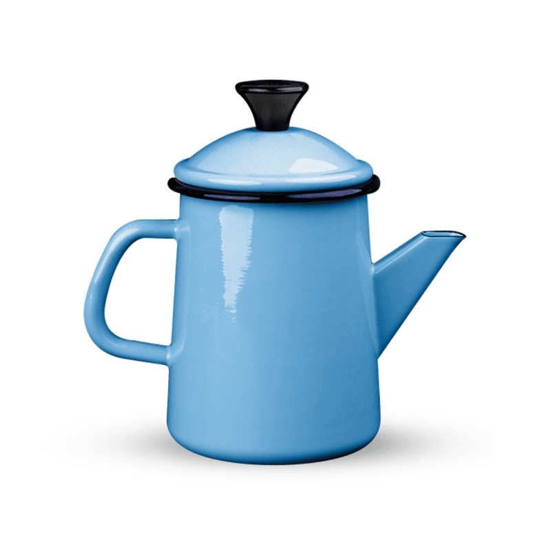 Coffee-pot-12-cm-sky-blue.png Dzbanek emaliowany do kawy, herbaty 1.4 l, jasnoniebieski - obrazek 1
