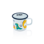 Kubek emaliowany 8cm 0.37L, biały, Dino