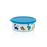 Pojemnik emaliowany z plastikową pokrywką, 14cm 0.75L, biały, Dino