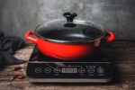 Nieprzywierające emaliowane naczynie do duszenia 26 cm, czerwona, Granit Induction - obrazek 2