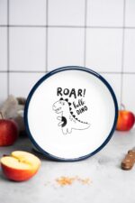 Głęboki talerz emaliowany 18cm, niebieski, Dino - obrazek 2