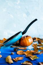 Patelnia emaliowana 24 cm, niebieska, Granit Induction - obrazek 2