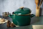 Zestaw naczyń emaliowanych Dark Green - 2.2 l + 7.5 l - obrazek 3
