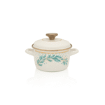 Garnek emaliowany z emaliowaną pokrywką, 16 cm 1.9L, jasnokremowy, Green Line