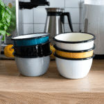 Miska emaliowana klasyczna, 0.6 l, biała - obrazek 2