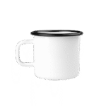 Kubek emaliowany mały klasyczny, 0.15 l, biały