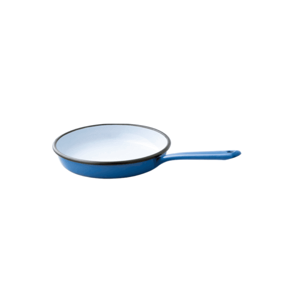 Patelnia emaliowana z emaliowaną powłoką, średnica 24 cm, niebieska, kolekcja Plava