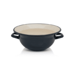 Klasyczna miska emaliowana z uchwytami Vangla, 28 cm 4.9L, granatowa, Teget Finska