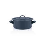 Niski garnek emaliowany 20 cm 2.8L, granatowy, Teget Finska