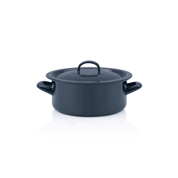 Niski garnek emaliowany 20 cm 2.8L, granatowy, Teget Finska