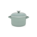 Garnek emaliowany z emaliowaną pokrywką 20 cm, 4 l, jasnozielony, kolekcja Waves