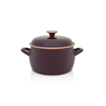 Garnek emaliowany z emaliowaną pokrywką, 20 cm 4.2L, bordowy, Bordeaux