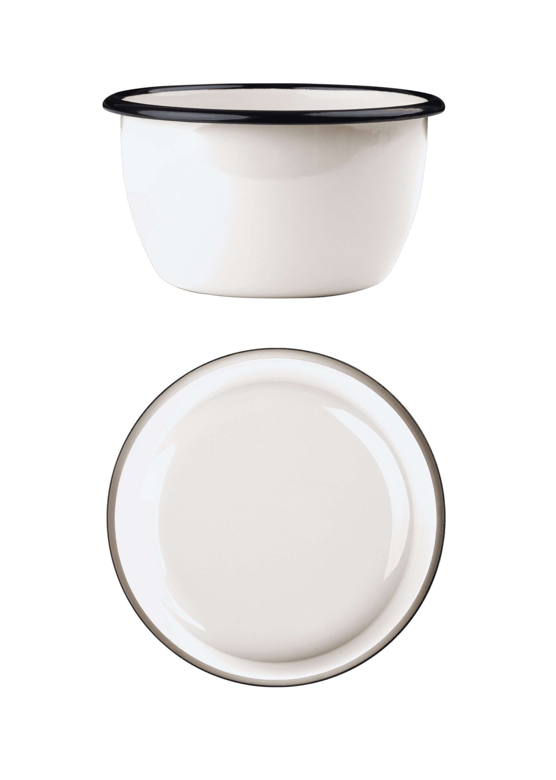 miska_kremowa.png Miska emaliowana klasyczna, 0.6 l, kremowa - obrazek 1