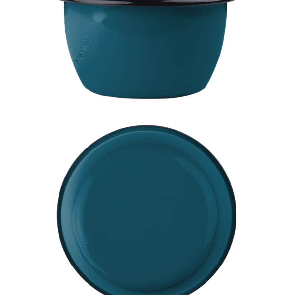 Miska emaliowana klasyczna, 0.6 l, morska