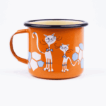 CAT ENAMEL MUG | FUN - obrazek 2