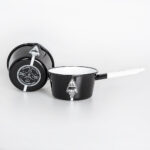 Rondel emaliowany 0,9 l, czarny, kolekcja Arrow - obrazek 3