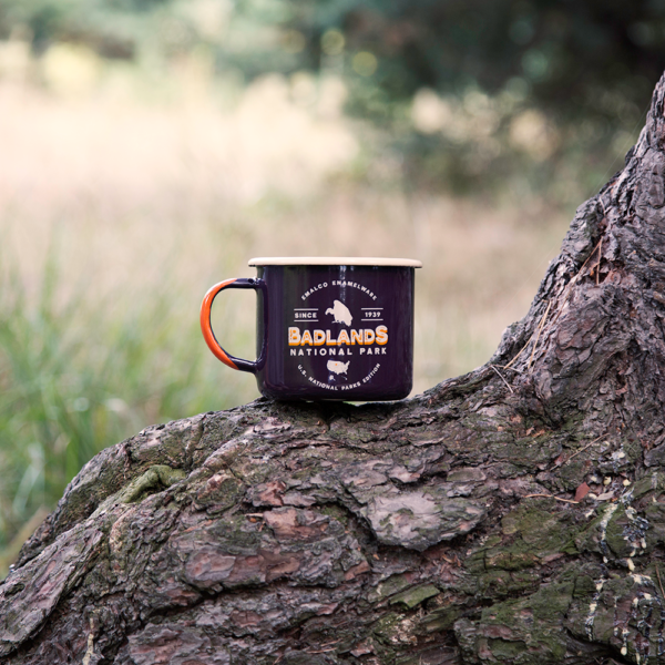 BADLANDS ENAMEL CAMPING MUG | U.S. NATIONAL PARKS