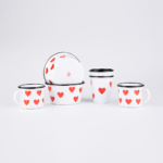 ALL YOU NEED IS LOVE ENAMEL SET BIG HEARTS | LOVE - obrazek 2