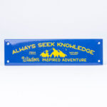 DEEP NAVY ENAMEL SIGN | WISDOM - obrazek 2