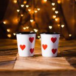 2 ENAMEL TUMBLERS | LOVE
