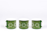 GREEN CHRISTMAS ENAMEL COFFEE MUG | CHRISTMAS - obrazek 4