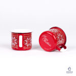 RED CHRISTMAS ENAMEL COFFEE MUG | CHRISTMAS - obrazek 3