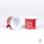 RED CHRISTMAS ENAMEL COFFEE MUG - 2ND CLASS | CHRISTMAS - obrazek 4