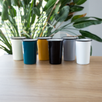 ENAMEL VINTAGE CAMPING TUMBLER 16.9 OZ | PLAIN B.