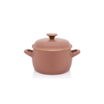 Garnek emaliowany z emaliowaną pokrywką 18 cm, 3,1 l, beżowy, kolekcja Mokka