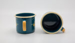TEAL ENAMEL COFFEE MUG | WISDOM - obrazek 2