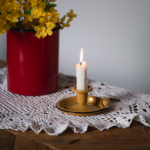 ENAMEL CANDLE HOLDER  | PLAIN B.