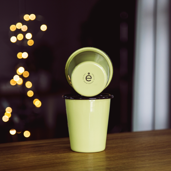 PASTEL GREEN ENAMEL TUMBLER | PLAIN B.