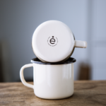 CREAM ENAMEL COFFEE MUG | PLAIN B.