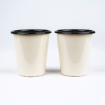 CREAM ENAMEL TUMBLER | PLAIN B. - obrazek 4