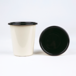 CREAM ENAMEL TUMBLER | PLAIN B. - obrazek 2