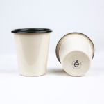 CREAM ENAMEL TUMBLER | PLAIN B. - obrazek 3