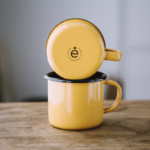 APRICOT ENAMEL COFFEE MUG | PLAIN B.