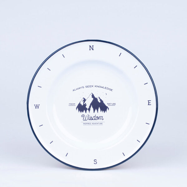 ENAMEL DINNER PLATE | WISDOM