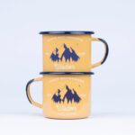 APRICOT ENAMEL COFFEE MUG | WISDOM - obrazek 2