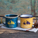 ENAMEL MUGS IN SET FOR TWO | WISDOM