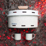 ENAMEL BARBEQUE WITH TWO MUGS | BARBEQUE - obrazek 2