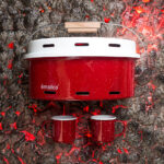 ENAMEL BARBEQUE WITH TWO MUGS | BARBEQUE - obrazek 3