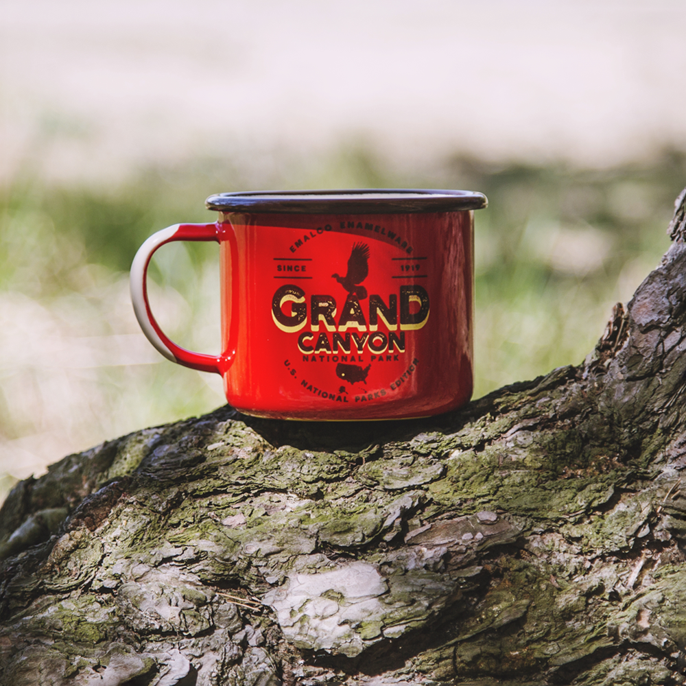 grandcanyon1.png GRAND CANYON ENAMEL CAMPING MUG | U.S. NATIONAL PARKS - obrazek 1