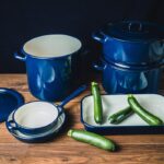 Wysoki garnek emaliowany 24 cm, 9 l, granatowy, kolekcja Teget Finska - obrazek 3