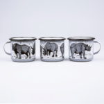 BLACK RHINO ENAMEL CAMPING MUG | THE BIG 5 OF AFRICA - obrazek 7